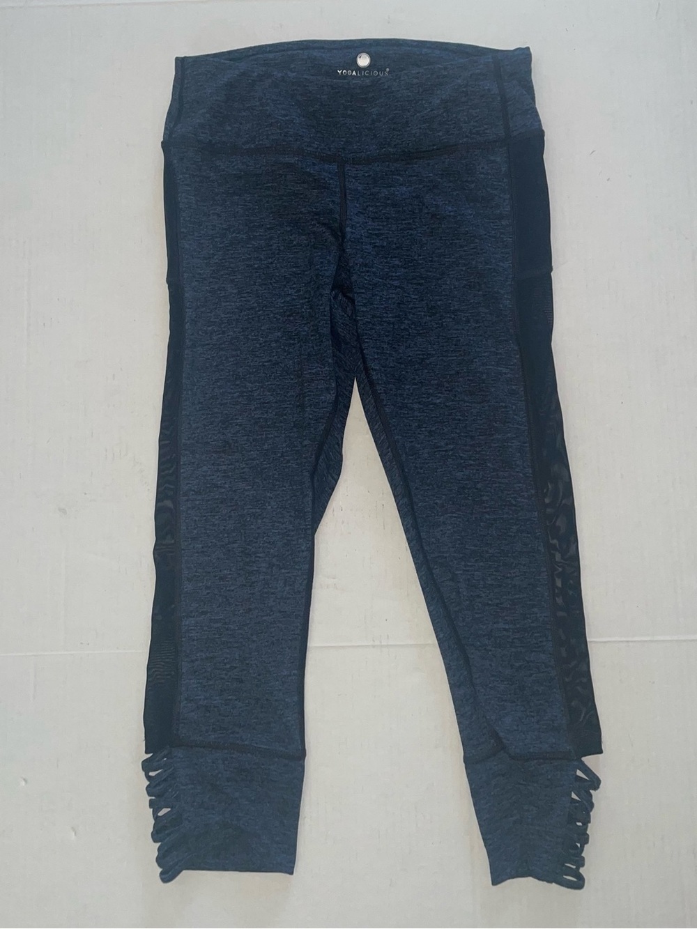 Yogalicious Dark Blue Active CapriLeggings with Side Mesh